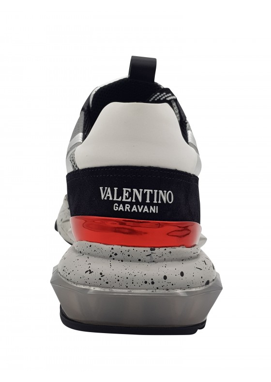 valentino garavani bounce sneakers silver valentino garavani bounce sneakers silver