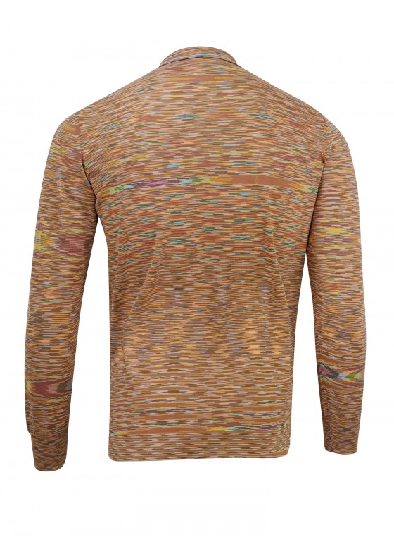 MISSONI ORANGE LONG SLEEVE POLO MUN00148-BK00H4-FM04W