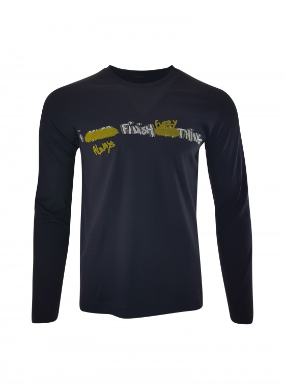 z zegna black printed long sleeves t-shirt vt316zz768k09 z zegna black printed long sleeves t-shirt vt316zz768k09