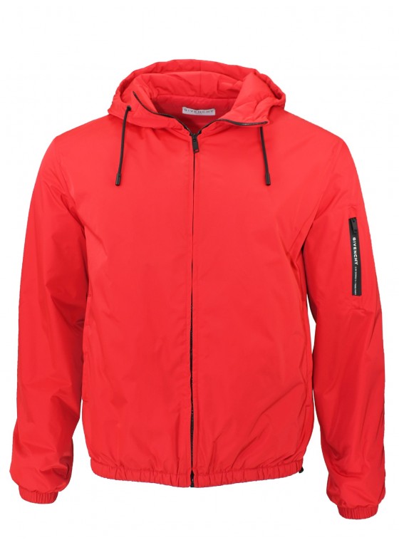 Givenchy Red hooded jacket - BM00 NJ13EN Givenchy Red hooded jacket - BM00 NJ13EN