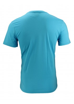  MOSCHINO PLAQUE T SHIRT in Turquoise ZPA0701-2040-0314