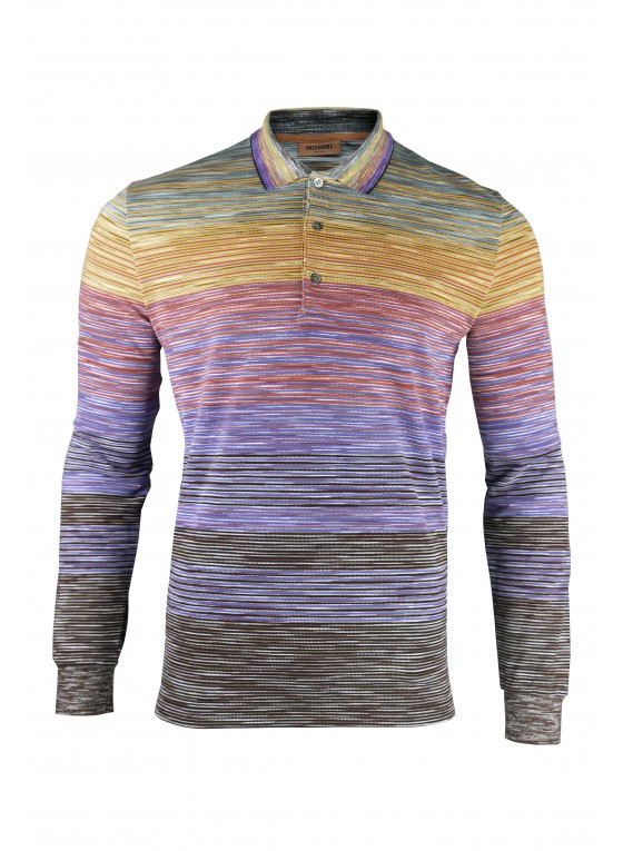 Missoni Longsleeve Polo Orange Missoni Longsleeve Polo Orange