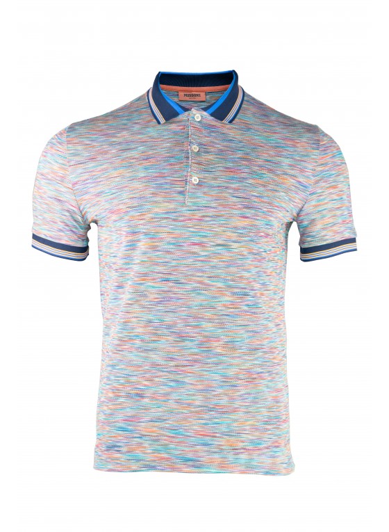 Missoni Rainbow Polo MUL00007-BJ001G-F703J Missoni Rainbow Polo MUL00007-BJ001G-F703J