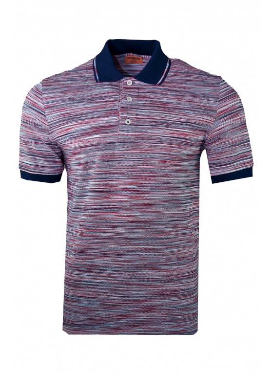Missoni short sleeve multi polo Red 