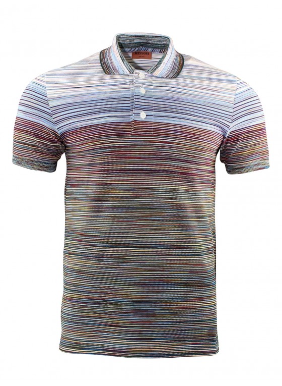 Missoni-US22SL07 BJ0014-F704U-Blue short sleeve