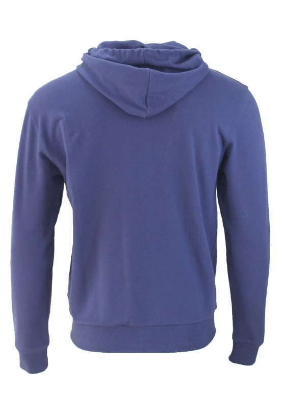 MOSCHINO Logo Tape Zip Hoodie Navy V1705-8120-0290