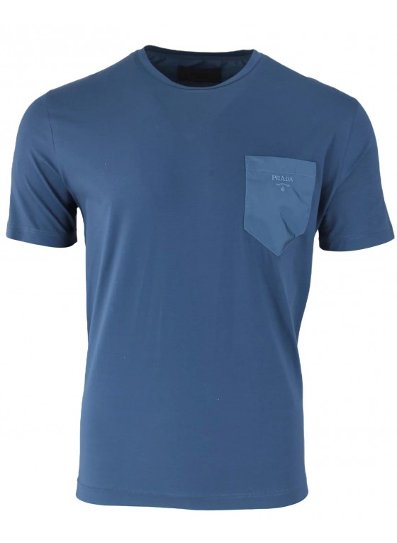 PRADA PIUMA T-SHIRT BLUE