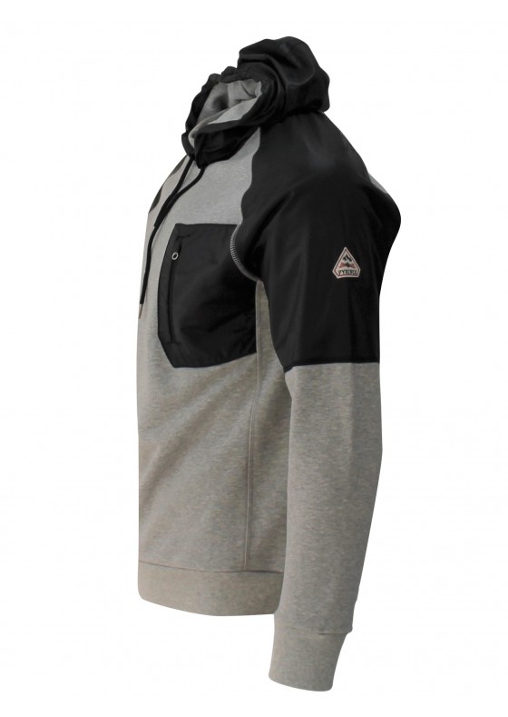 Pyrenex-Whitewater-Unbrushed-gry-hoodie HMR014P