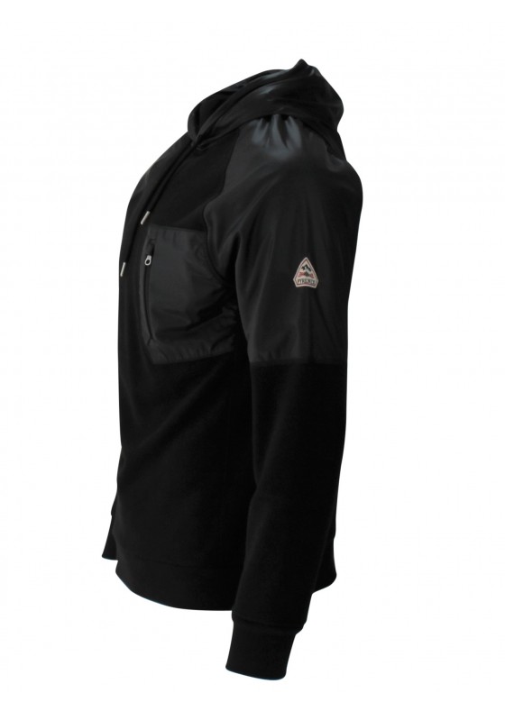 Pyrenex-Whitewater-Unbrushed-blk HOODIE HMR014P