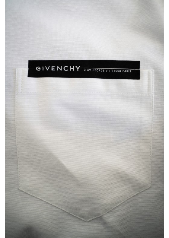 Givenchy PKT Shirt White   BM60 KZ12GF