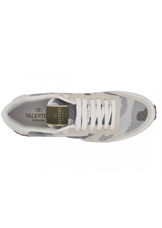 Valentino Garavani Rockrunner camouflage-print sneakers white LSU7232 Valentino Garavani Rockrunner camouflage-print sneakers white LSU7232