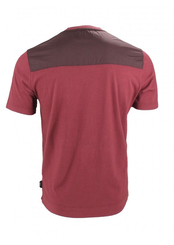 Z Zegna Shell Pocket T- Shirt In Maroon VW329 - ZZ655 