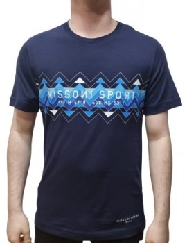Missoni Crew-Neck T-Shirt With Short Sleeves Navy 22 01 US22SL08 BJ0090