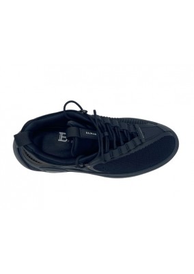 Balmain- black B-runner mesh and nylon sneakers- WM1VI261TTRM-OPA