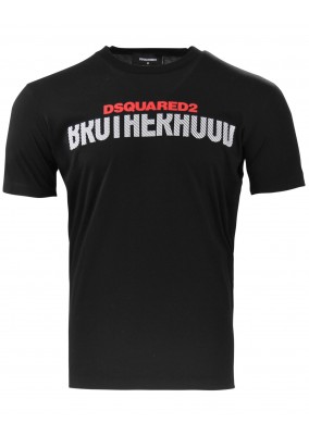 Dsquared2 Brotherhood T-Shirt Black S74GD056