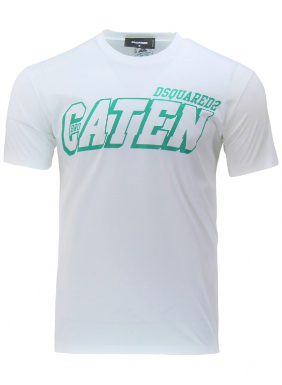 Dsquared White Caten Bro T shirt S74GD0858 Dsquared White Caten Bro T shirt S74GD0858