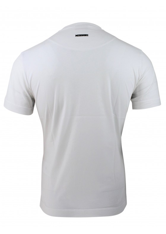 MISSONI MULTI WHITE-BLUE-BLACK T-SHIRT US23SL19