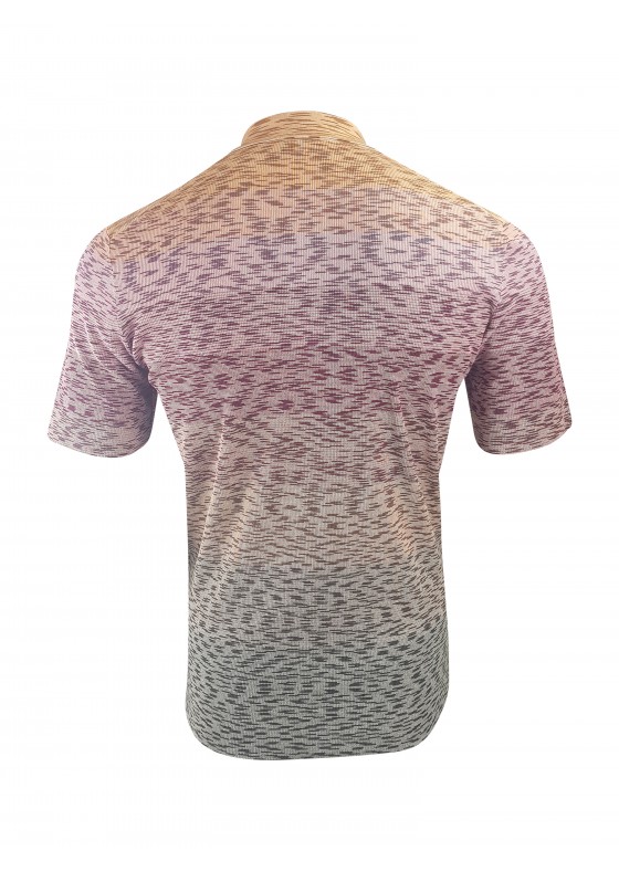 MISSONI ABSTRACT STRIPE polo-SHIRT orange MUN00246-BK00JM-SM11I