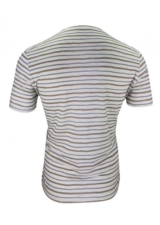 ERMENEGILDO ZEGNA Striped T-shirt White