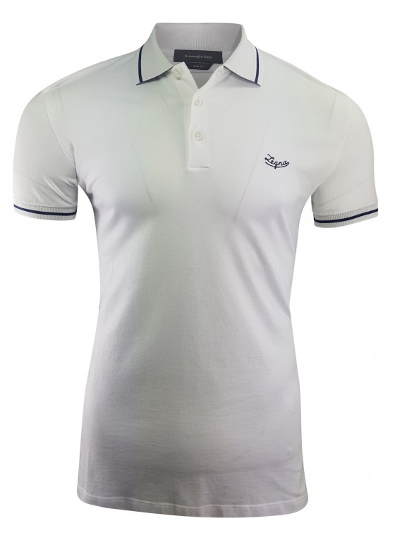 ERMENEGILDO ZEGNA Stretch Cotton Polo Shirt 