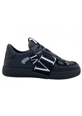 Valentino Low-Top Calfskin VL7N Sneaker With Bands - Black Valentino Low-Top Calfskin VL7N Sneaker With Bands - Black
