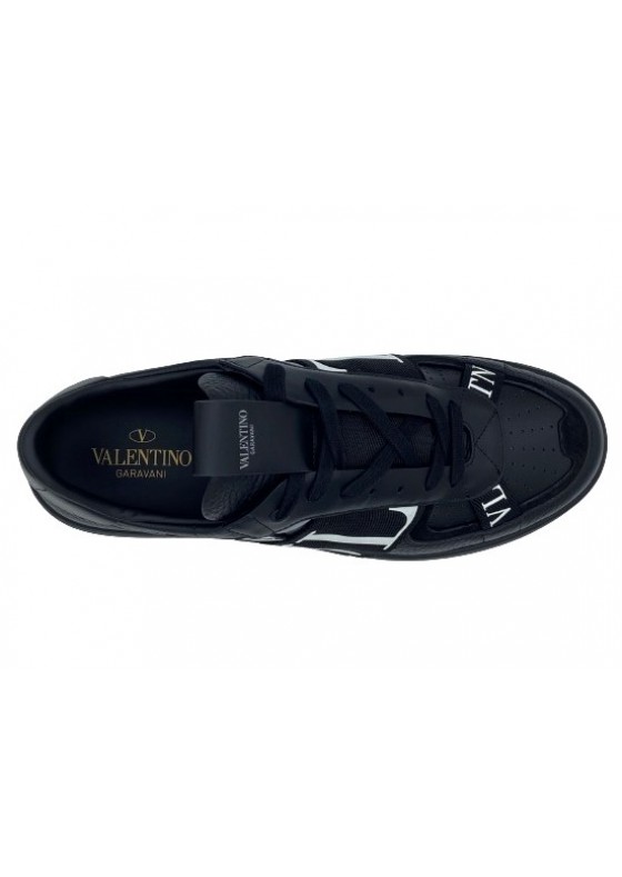 Valentino Low-Top Calfskin VL7N Sneaker With Bands - Black Valentino Low-Top Calfskin VL7N Sneaker With Bands - Black