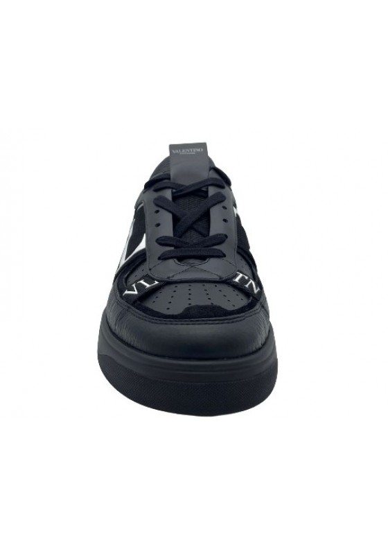 Valentino Low-Top Calfskin VL7N Sneaker With Bands - Black Valentino Low-Top Calfskin VL7N Sneaker With Bands - Black
