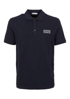 VALENTINO VLTN PATCH LOGO POLO NAVY VV3MH01N72 VALENTINO VLTN PATCH LOGO POLO NAVY VV3MH01N72