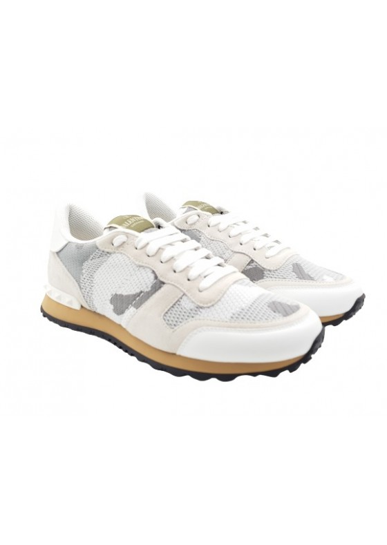 Valentino Garavani Rockrunner camouflage-print sneakers white LSU7232 Valentino Garavani Rockrunner camouflage-print sneakers white LSU7232