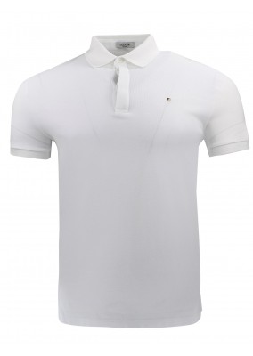 Valentino Rockstud Appliqué Polo Shirt White VMH00V3MN Valentino Rockstud Appliqué Polo Shirt White VMH00V3MN