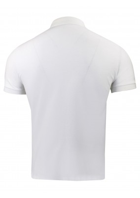 Valentino Rockstud Appliqué Polo Shirt White VMH00V3MN